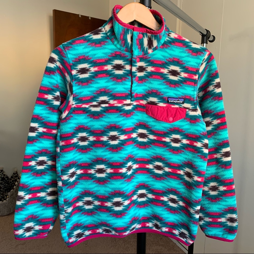 Patagonia Fleece Synchilla Snap Pullover Sweater Jacket Small